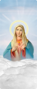 Immaculate Heart Clouds Blue